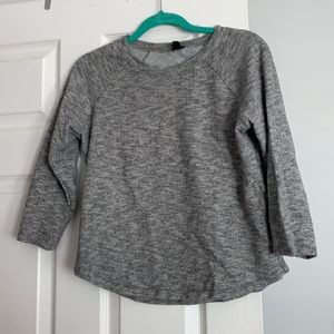 Jcrew 3/4 sleeve sweatshirt